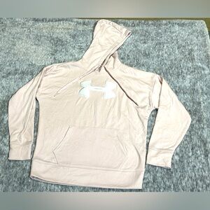 Under Armour UA Womens Medium Pink Pullover Hoodie Coldgear Sweatshirt